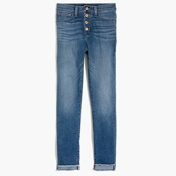 J. Crew Denim - J. Crew 10" Highest Rise button fly raw hem jeans size 22